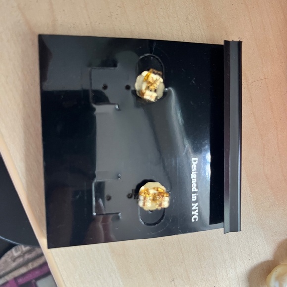 CZ brand stud earrings - Picture 2 of 2